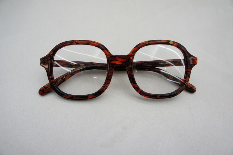 美品 EnaLLoid エナロイド LITTLE PARK Ⅱ151 眼鏡 メガネ フレーム フルリム 1118N