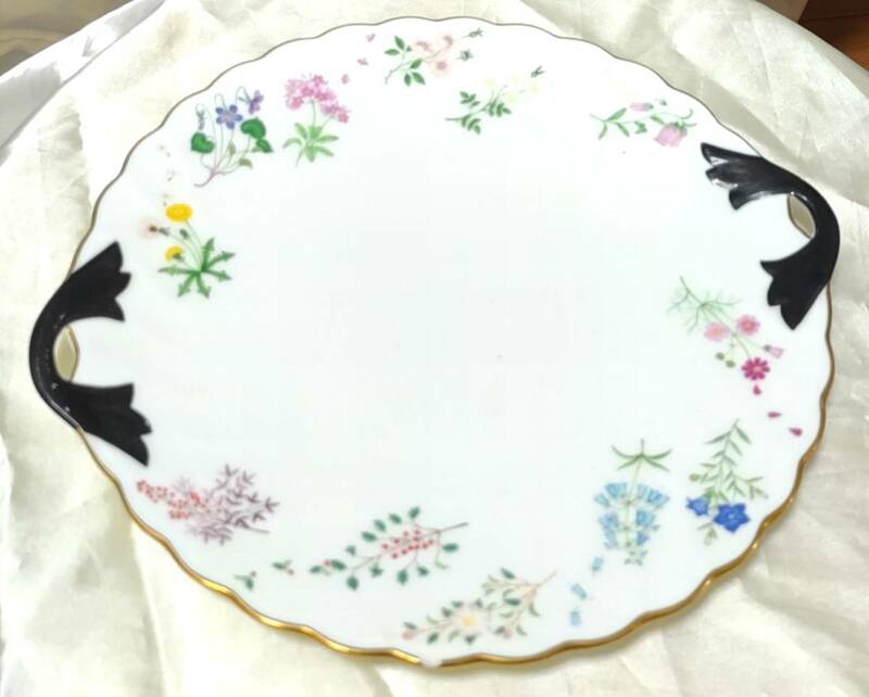 ノリタケ　ボーンチャイナ　Noritake Born China 9942　ANN-MAME 四季物語 プレート 平皿 大皿 食器 フラワー 花柄