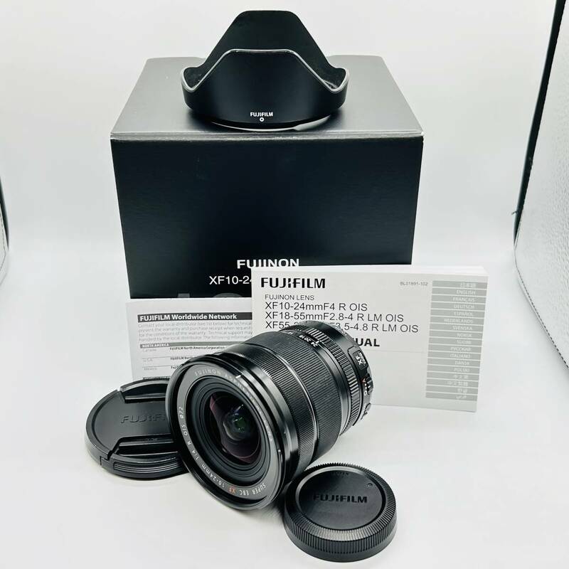 ★良品★ FUJIFILM 富士フイルム FUJINON ASPHERICAL SUPER EBC XF 10-24mm F4 R OIS 元箱他付属品多数！ #0826