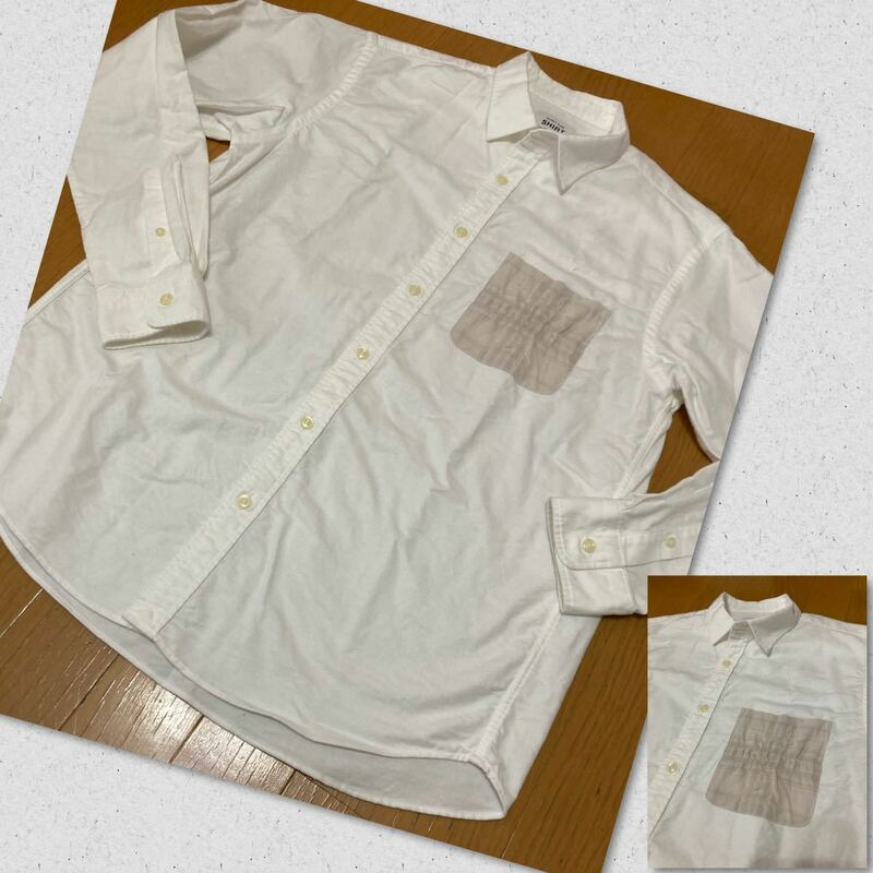 ●美品●GROBAL WORK グローバルワークの白シャツ●Sサイズ　長袖シャツ 