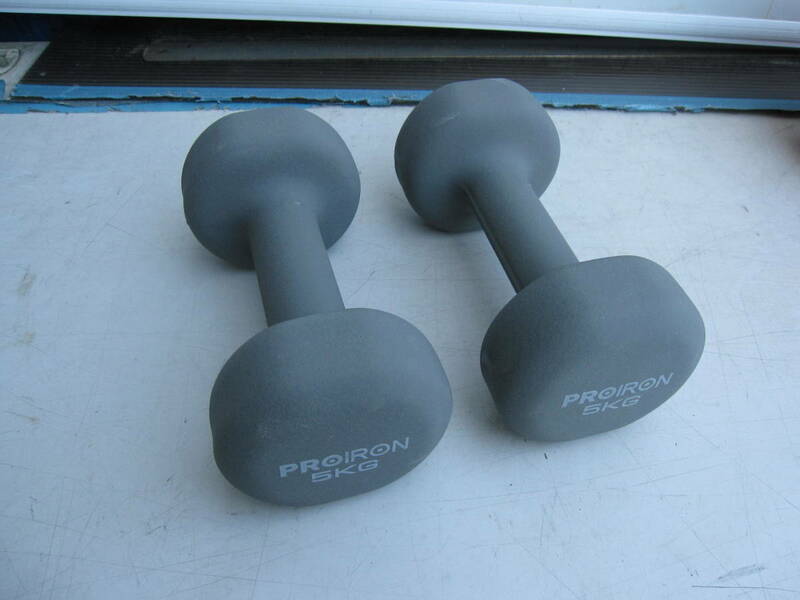 【中古】PROIRON プロアイロン ダンベル 5kg ２個 計10kg 筋トレ トレーニング