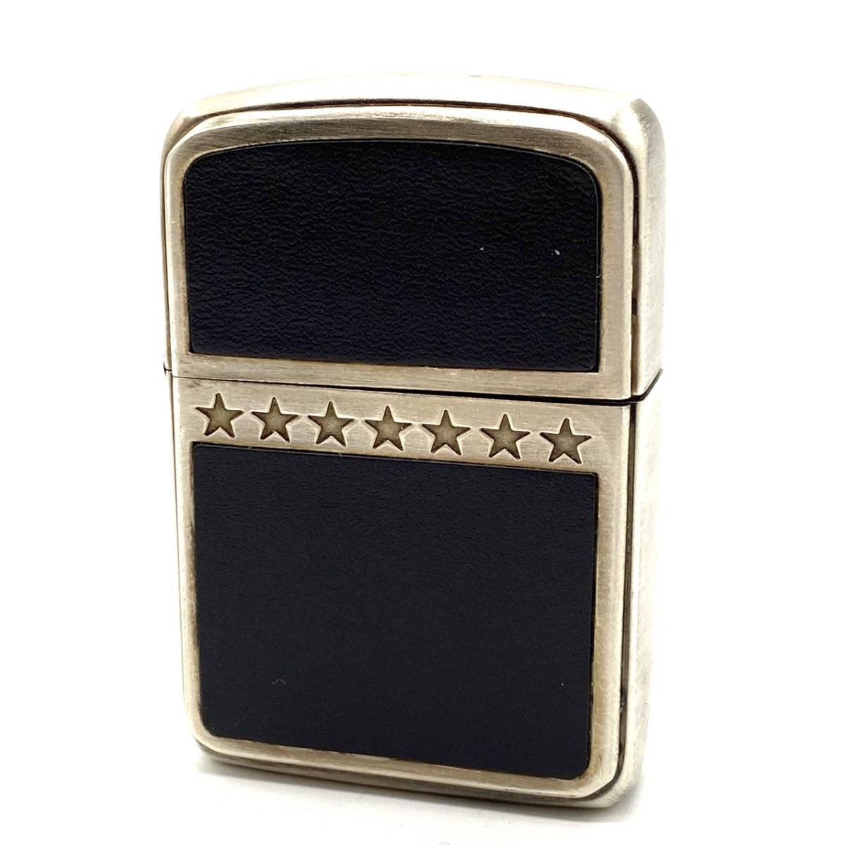 ■Zippo ジッポ ジッポー SevenStars セブンスター 星 ブラック 立体 メタル レザー 貼り 1941 レプリカ レア 250個 限定 HP 刻印 2007年