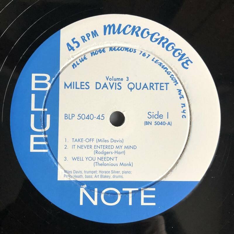 Miles Davis Quartet / Volume 3 / Classic Records BLP 5040-45 / 45rpm重量盤/マイルス・デービス