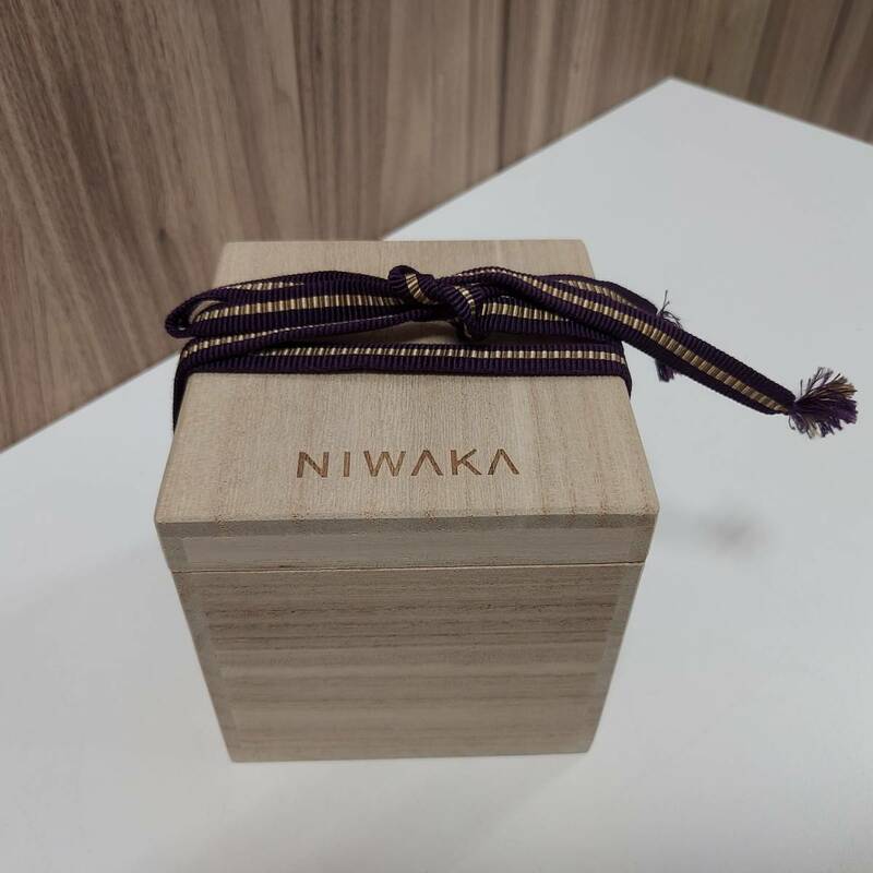 NIWAKA にわか ニワカ リングケース 陶器 木箱 中古◆14527