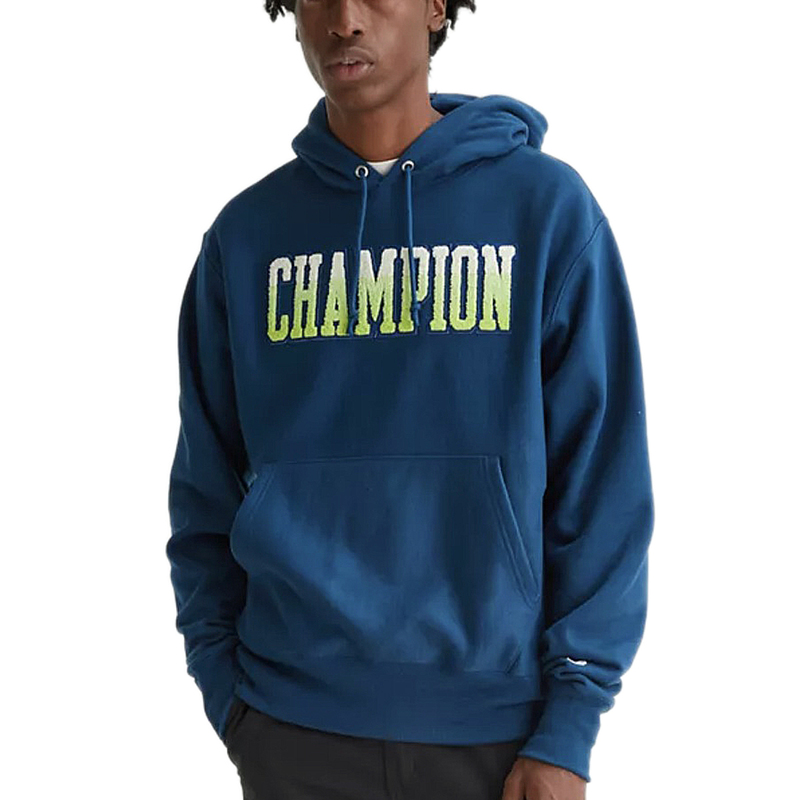 【新品本物 USA購入】Champion チャンピオン■ COLLEGIATE LOGO HOODIE ■ Dターコイズ / M ■リバースウィーブ ロゴ パーカー 海外限定