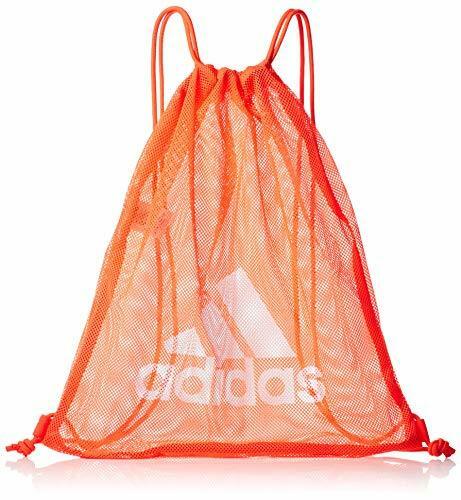 【KCM】Z-bag-73★展示品★【adidas/アディダス】メッシュ　ジムサック　ジムバッグ　ナップサック　マルチバッグ　29739　 オレンジ系