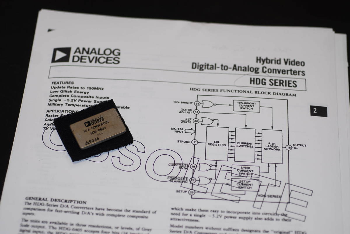 ANALOG DEVICES アナログデバイセズ　ハイブリッド　DAコンバーター　ECL 150MHz