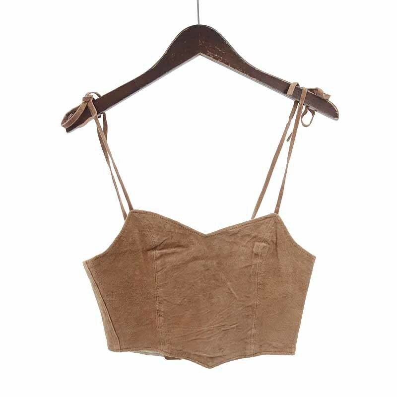 【特別価格】HOLIDAY SUEDE CAMISOLE スウェード レザー ビスチェ キャミソール