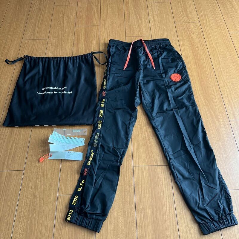 [試着のみ] 20F/W OFF-WHITE ウーブンパンツ(検:オフホワイト ジャケット パーカー デニム バッグ シャツ)