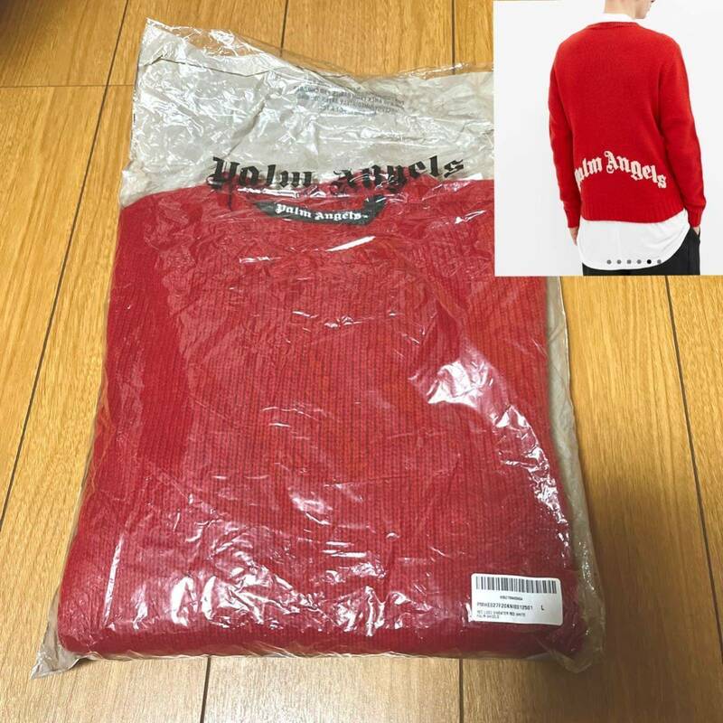 [新品]Palm Angels ニットセータークルーネック(検:ジャケット パーカー デニム バッグ シャツ パンツ キャップ ダウン)