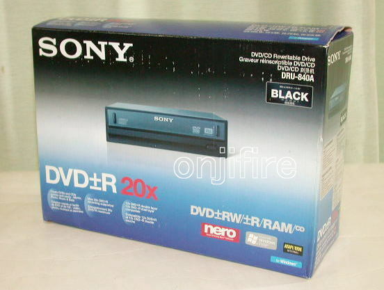 ソニー　SONY　DRU-840A BLACK　DVDマルチドライブ　海外版リテール品　　IDE規格　　未使用