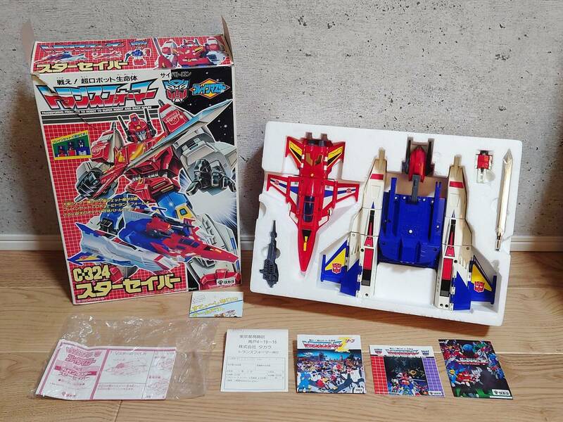 現状品+廃盤品　TAKARA　トランスフォーマーV　サイバトロン　C-324　ブレインマスター　スターセイバー　タカラ