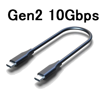 【新品 送料120円～】10Gbps USB Type C to C 変換ケーブル USB3.1 Gen2(USB3.2 Gen2)検品済み