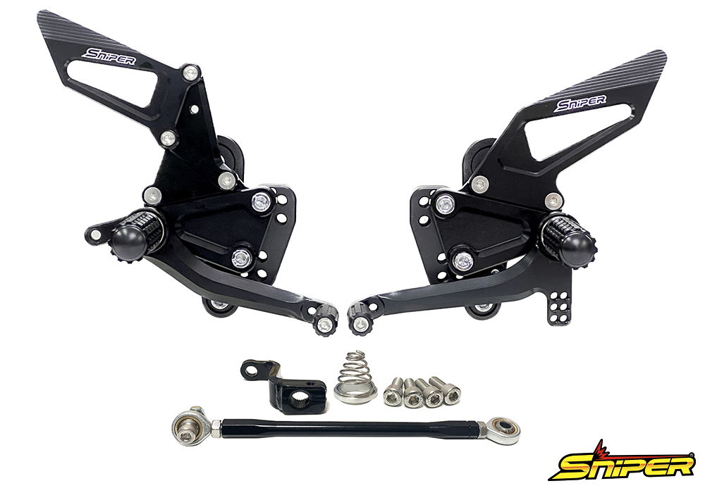 Dax125/ダックス125/ST125 バックステップ 黒 SNIPER スナイパー SP0164BK
