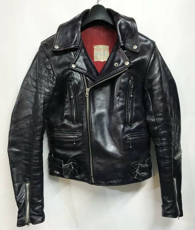 70年代前期 ビンテージ Lewis Leathers ルイスレザー ライトニング ライダースジャケット 36 珍品