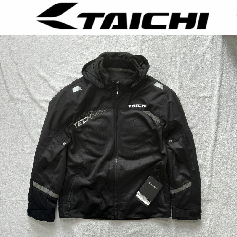 新品 RS TAICHI RSJ341 BLACK Lサイズ RSタイチ エアースピードパーカ メッシュジャケット CEプロテクター装備 A51128-13