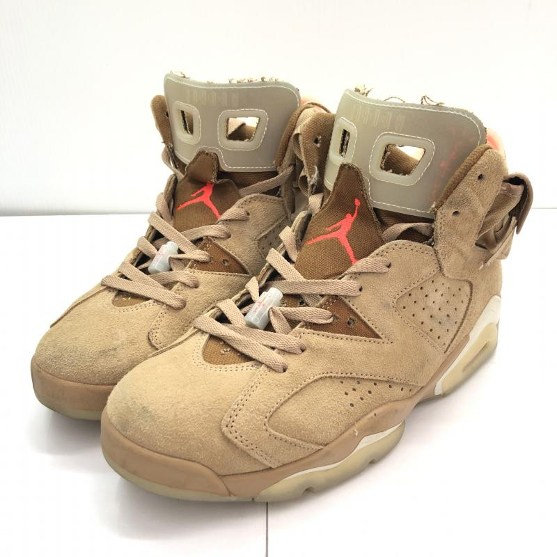 【中古】NIKE×Travis Scott Air Jordan 6 British Khaki サイズ27.5cm[240091338010]