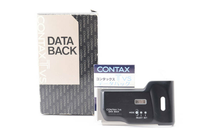 元箱付 ★美品★ CONTAX コンタックス TVS DATA BACK データバッグ (3474)
