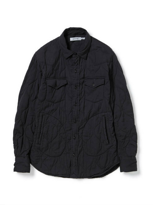nonnative RANCHER QUILTED SHIRT - C/S SATIN OVERDYED 13aw インナーシャツジャケット