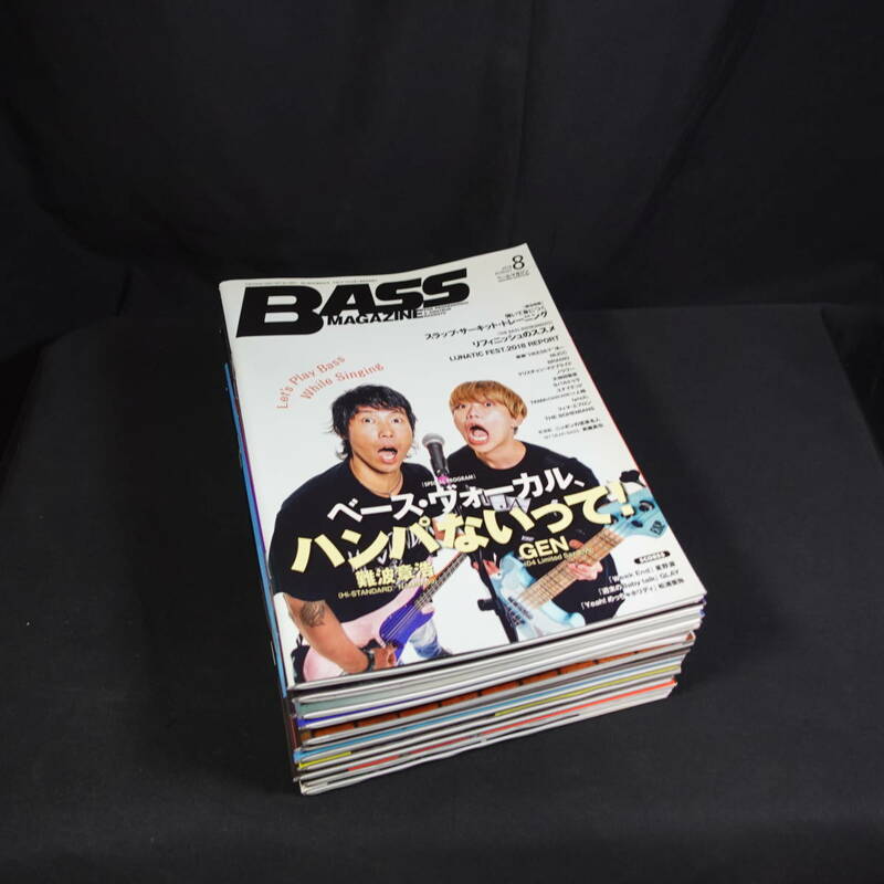 231110【現状品】BASS MAGAZINE 12冊セット　2017-2020