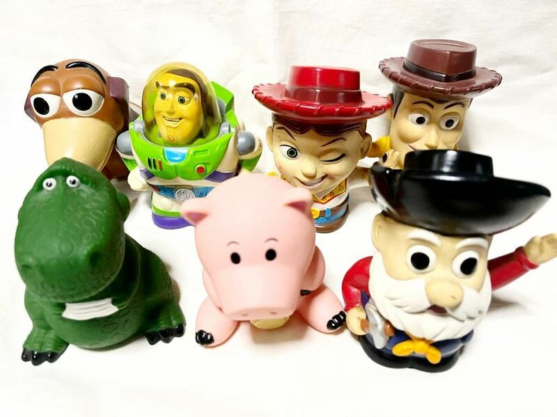 貴重！TOY STORY トイストーリー 貯金箱7個セットコンプリート ディズニーピクサー disney pixar レックス ハム スリンキー プロスペクター