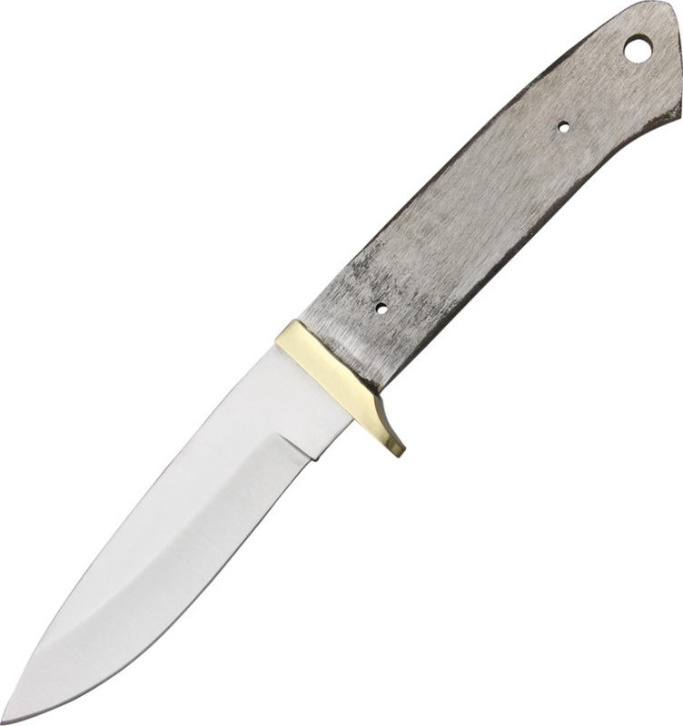 Knifemaking ナイフブレード 真鍮製ガード付き ステンレス製 セイバーグラインド BL-7709 ナイフメイキング
