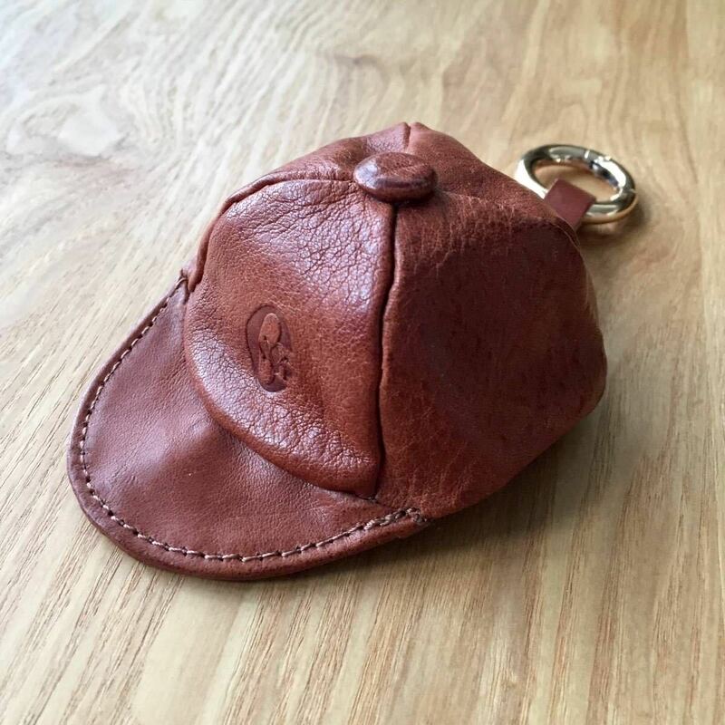 美品 URBAN RESEARCH Cap type Leather Coin case アーバンリサーチ キャップ型コインケース 小銭入れ 牛革 本革 ベースボールキャップ