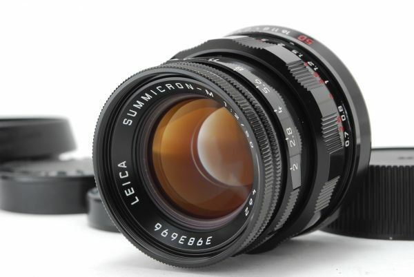 [50 Jahre Black] Leica SUMMICRON-M 50mm f/2 Rigid Lens 6Bit 462 From JAPAN 8748