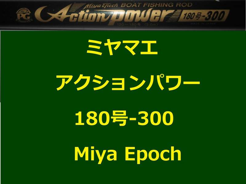 ミヤマエ ミヤエポック アクションパワー 180-300 120～180号 Action Power Miya Epoch 並継