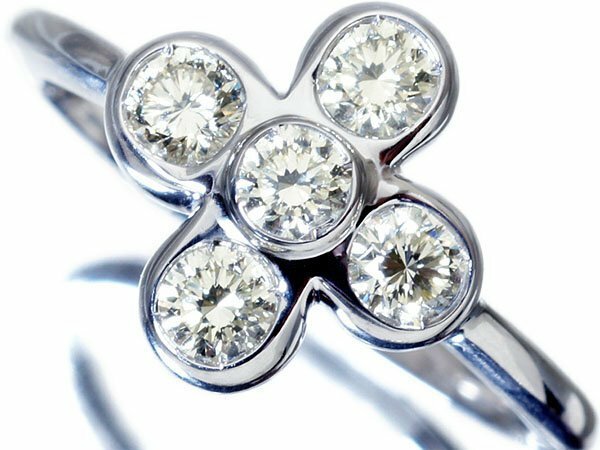 【ジュエリー極】良質な輝き！良質天然ライトイエローダイヤモンド0.65ct 高級K18WGリング t3583kglm【送料無料】