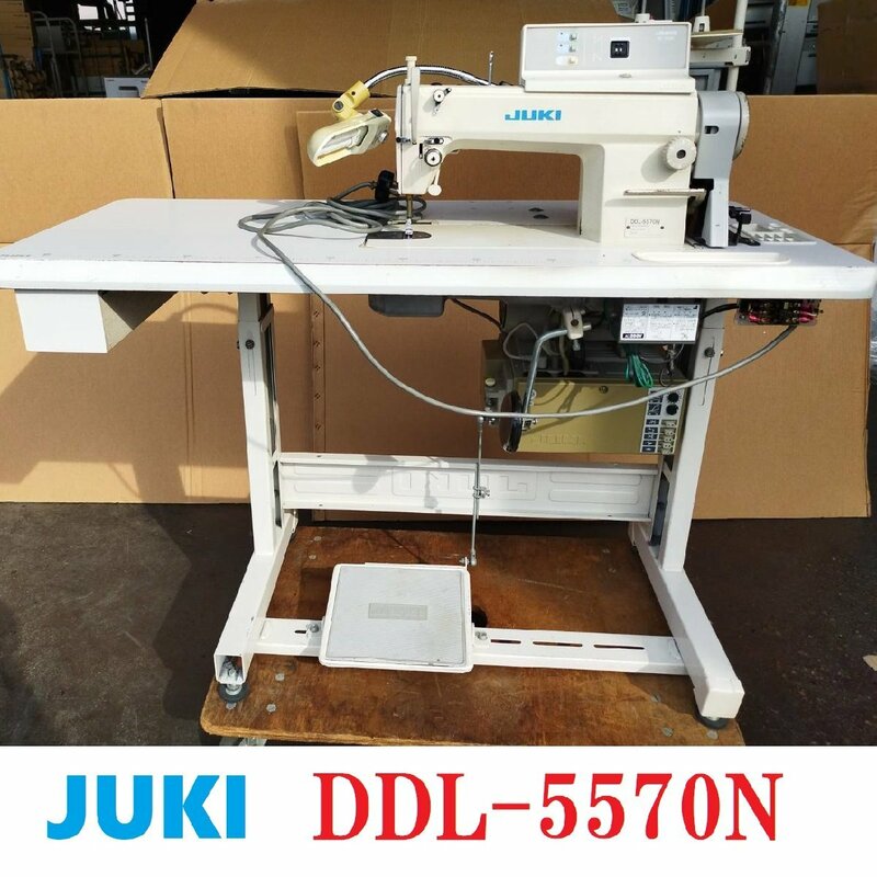 ■ジューキJUKI/1本針本縫い自動糸切りミシン　DDL-5570N /高速工業用ミシン/アパレル工場に/埼玉県坂戸発【C1031Z6BH】