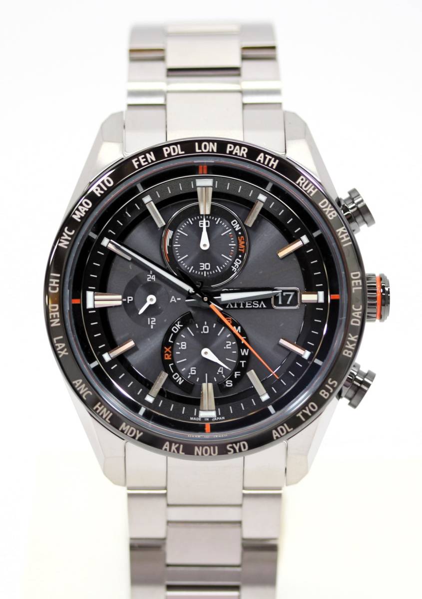 Y5945#◆未使用品◆CITIZEN シチズン アテッサ ACT Line チタニウム エコドライブ電波 AT8189-61E