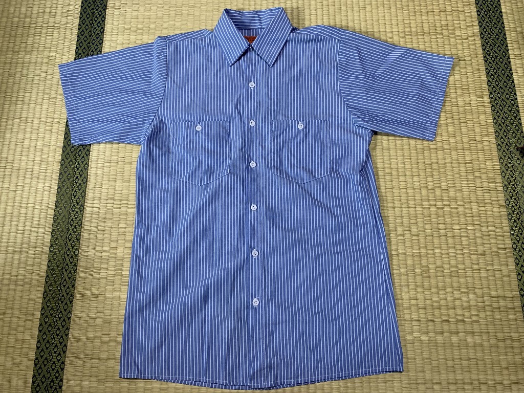 USA製】 Uni Ease by UNIVERSAL OVERALL 薄手半袖ワークシャツ　サイズ S