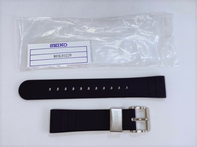 R03L012J0 SEIKO プロスペックス 20mm 純正シリコンバンド ダークブルー SBDY073/4R35-04R0他用 ネコポス送料無料