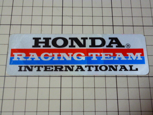 純正品 HONDA RACING TEAM INTERNATIONAL ステッカー (反射/130×40mm) ホンダ レーシング チーム インターナショナル