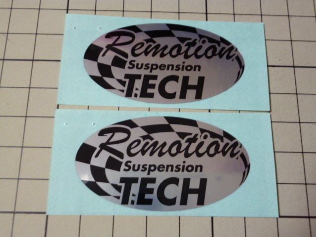 正規品 Remotion TECH ステッカー 2枚 (55×30mm) リモーション テック