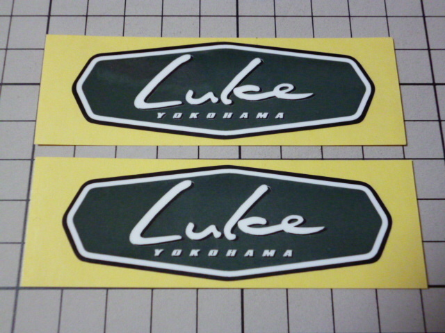 正規品 Luke yokohama ステッカー 2枚(76×27mm) ラフ＆ロード ルーク ROUGH&ROAD