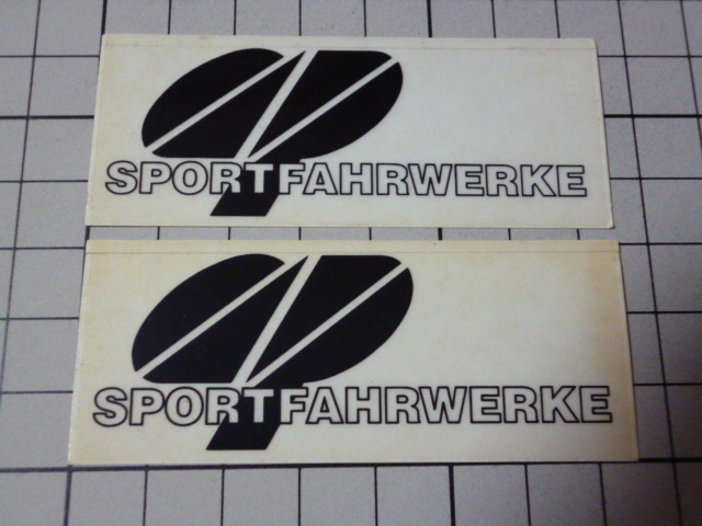 正規品 ap SPORTFAHRWERKE ステッカー 2枚 当時物 です(73×30mm)