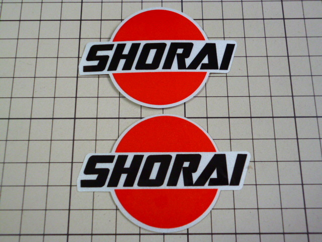 正規品 SHORAI ステッカー 2枚 (反射/77×51mm) ショーライ