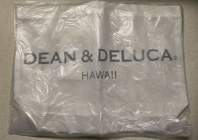 ♪ DEAN & DELUCA HAWAII メッシュトートバッグ　 白　ハワイ限定　 未使用新品　♪