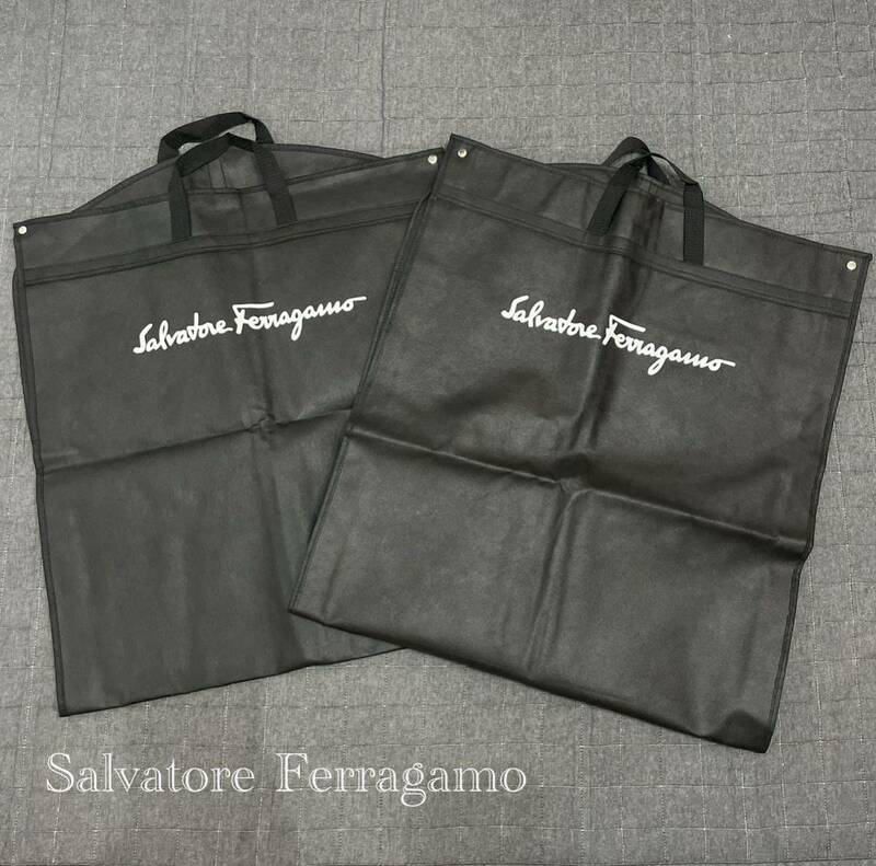 Salvatore Ferragamo サルヴァトーレフェラガモ ガーメントケース 衣装カバー 持ち手付き 大 2セット