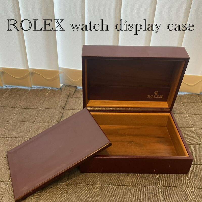Rolex ロレックス 腕時計ケース 木箱 空箱 正規品 赤 小物入れ レア 希少