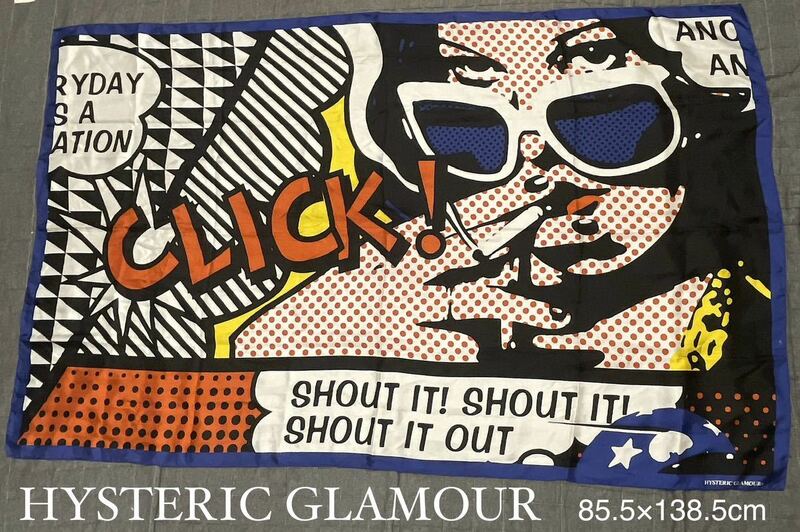 HYSTERIC GLAMOUR ヒステリックグラマー 大判 スカーフ マルチカバー レア 希少