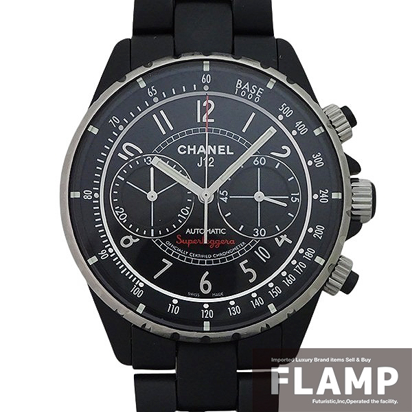 CHANEL シャネル J12 スーパーレッジェーラ H3409 マットブラック メンズ 腕時計【中古】
