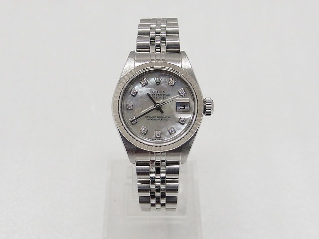 ロレックス ROLEX デイトジャスト レディース 腕時計 シルバ－ 79174NG