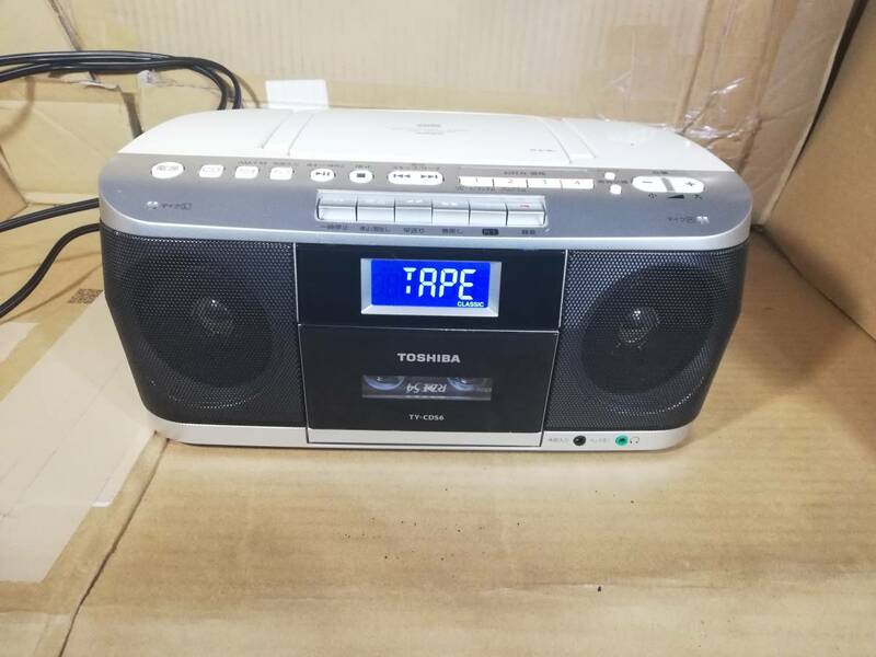 ◆TOSHIBA TY-CDS6 CDラジオカセットレコーダー ジャンク 部品取り J-3546