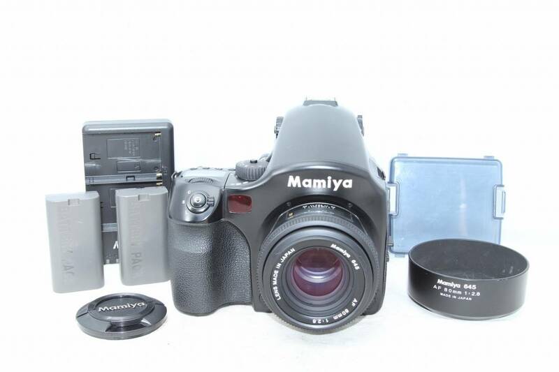 美品☆マミヤ Mamiya 645AFD +Mamiya 645 af 80mm f2.8＋DM28 デジタルバック付 すぐ使用できる１品♪ ##8916