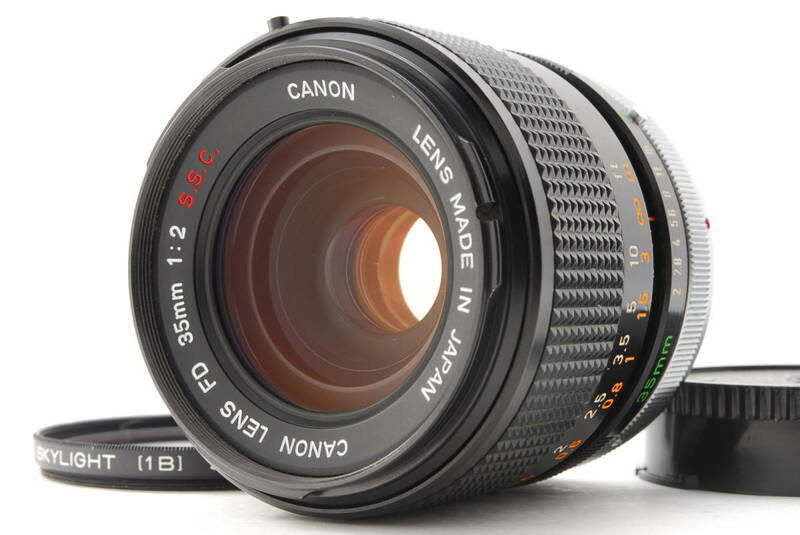 希少　レア【美品】 Canon FD 35mm f/2 S.S.C. Concave A キヤノン マニュアル レンズ 撮影