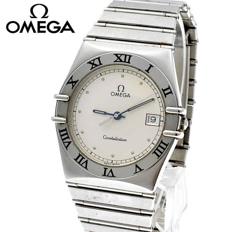 OMEGA オメガ コンステレーション QZ クォーツ メンズ腕時計 シルバー文字盤×シルバー