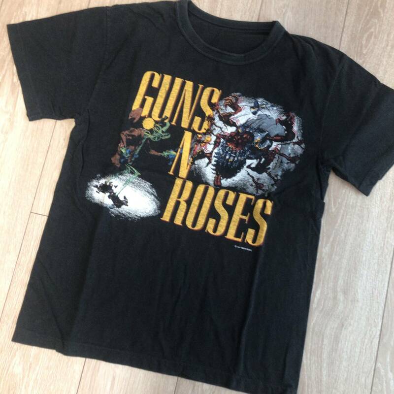 80s GUNS N' ROSES 発禁レイプジャケット オフィシャルTシャツ コピーライト ガンズ・アンド・ローゼズ ヴィンテージ バンドTシャツ